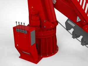 4-ton manipulator crane with articulated boom 3D Model