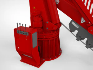 関節ブーム付き4トンマニピュレータークレーン 3Dモデル