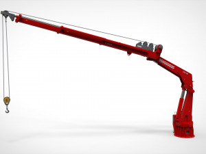 4-ton manipulator crane with articulated boom 3D Model
