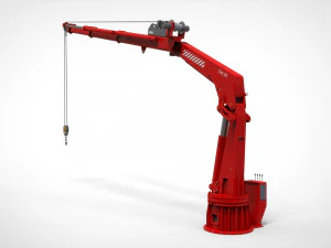 関節ブーム付き4トンマニピュレータークレーン 3Dモデル