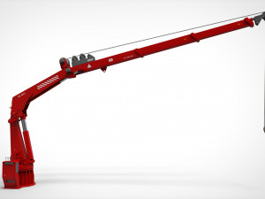 4-ton manipulator crane with articulated boom 3D Model