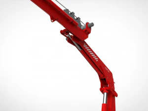 関節ブーム付き4トンマニピュレータークレーン 3Dモデル