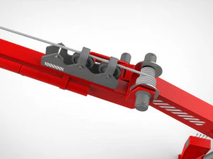 関節ブーム付き4トンマニピュレータークレーン 3Dモデル