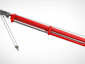 関節ブーム付き4トンマニピュレータークレーン 3Dモデル