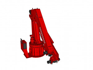 4-ton manipulator crane with articulated boom 3D Model