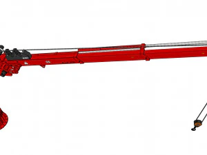 関節ブーム付き4トンマニピュレータークレーン 3Dモデル