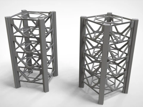 Sci-fi Architecture kitbash 42 3D Model