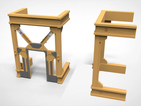 Sci-fi Architecture kitbash 42 3D Model