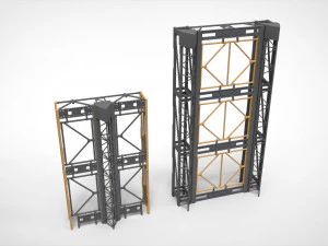 Sci-fi Architecture kitbash 43 3D Model