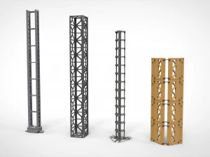 Sci-fi Architecture kitbash 43 3D Model