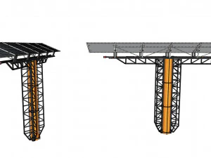 Sci-fi Architecture kitbash 43 3D Model