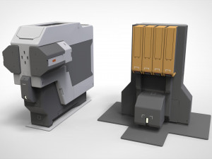 Sci-fi Architecture kitbash 44 3D Model