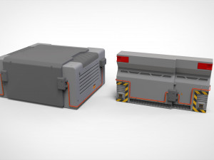 Sci-fi Architecture kitbash 44 3D Model