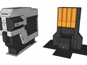 Sci-fi Architecture kitbash 44 3D Model