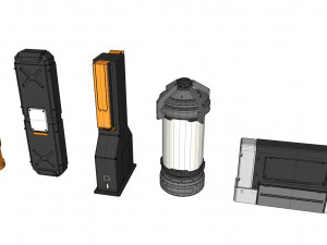 Sci-fi Architecture kitbash 44 3D Model