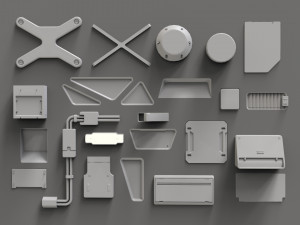 Sci fi trim sheets 2 3D 모델