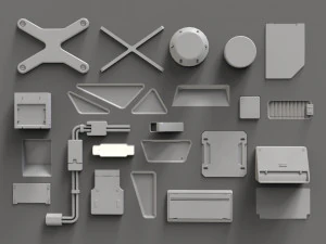 Sci fi trim sheets 2 3D Model