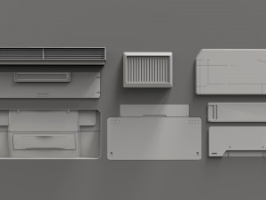 Sci fi trim sheets 2 3D 모델