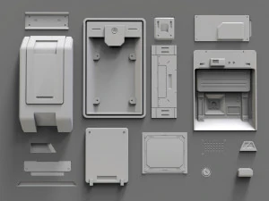 Sci fi trim sheets 2 3D Model