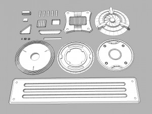 Sci fi trim sheets 2 3D 모델