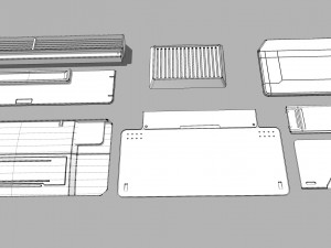 Sci fi trim sheets 2 3D 모델