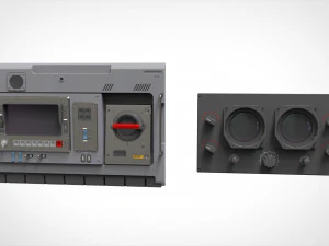 Dashboard 4 sci fi 3D Model