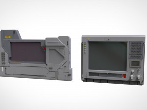 Dashboard 4 sci fi 3D Model