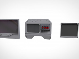 Dashboard 4 sci fi 3D Model