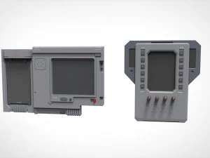 Dashboard 4 sci fi 3D Model