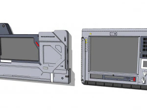 Dashboard 4 sci fi 3D Model