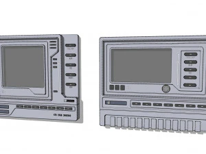 Dashboard 4 sci fi 3D Model