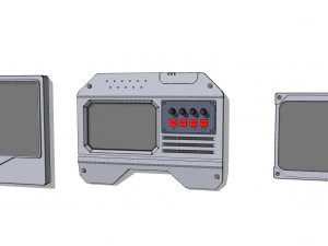 Dashboard 4 sci fi 3D Model
