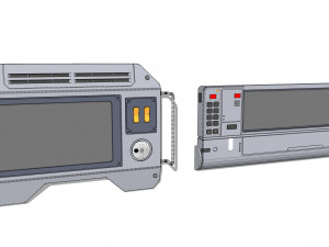 Dashboard 4 sci fi 3D Model