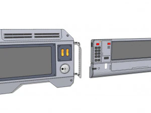 Dashboard 4 sci fi 3D Model