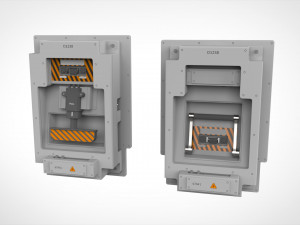 Dashboard 5 control panel with buttons and knobs 3D Model