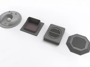 Dashboard 5 control panel with buttons and knobs 3D Model