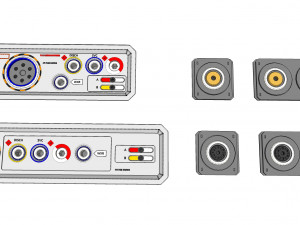 Dashboard 5 control panel with buttons and knobs 3D Model