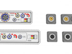 Dashboard 5 control panel with buttons and knobs 3D Model