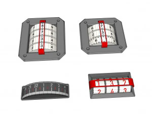Dashboard 5 control panel with buttons and knobs 3D Model