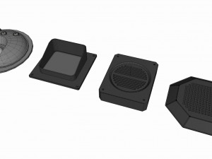 Dashboard 5 control panel with buttons and knobs 3D Model