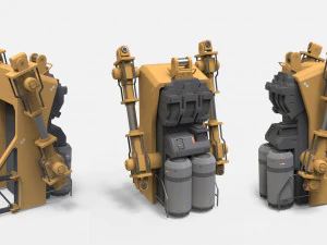 Kitbash de arquitetura de fic&ccedil;&atilde;o cient&iacute;fica 45 Modelo 3D