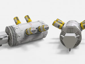 Kitbash de arquitetura de fic&ccedil;&atilde;o cient&iacute;fica 45 Modelo 3D