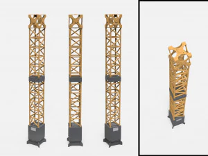 Kitbash de arquitetura de fic&ccedil;&atilde;o cient&iacute;fica 45 Modelo 3D