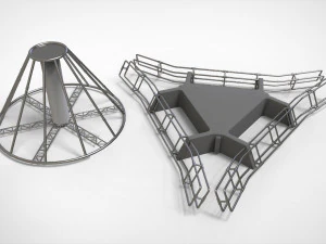 Kitbash de arquitetura de fic&ccedil;&atilde;o cient&iacute;fica 45 Modelo 3D
