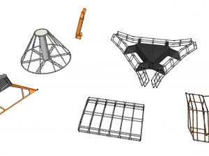 Kitbash de arquitetura de fic&ccedil;&atilde;o cient&iacute;fica 45 Modelo 3D