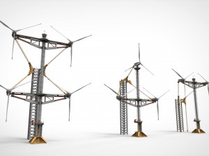 Sci-Fi Wind turbine 1 Modelo 3D