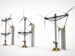 Sci-Fi Wind turbine 1 Modelo 3D