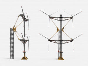 Sci-Fi Wind turbine 1 Modelo 3D