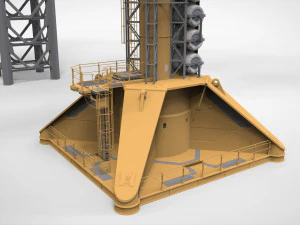 Sci-Fi Wind turbine 1 3D Model