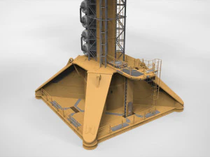 Sci-Fi Wind turbine 1 3D Model